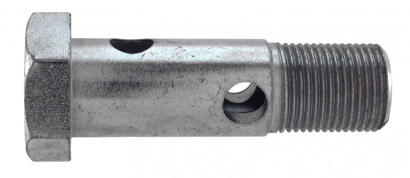 Kit Boulon Double Banjo M16x1.5 Longueur 54 Mm - Adaptateur Universel Métal Bronze, Pour Freins Voiture, Moto